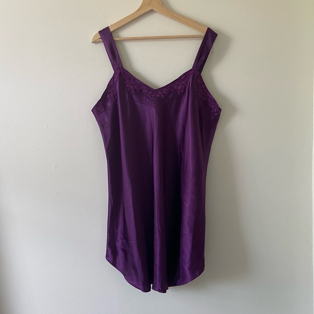 Vintage 90s La Lingerie Satin Slip Dress